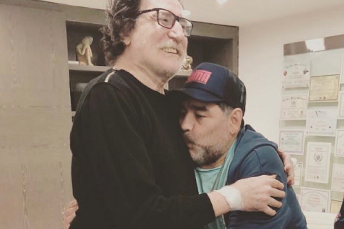 Charly Garcia con Diego Maradona